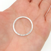 White Sterling Silver Ring Connector